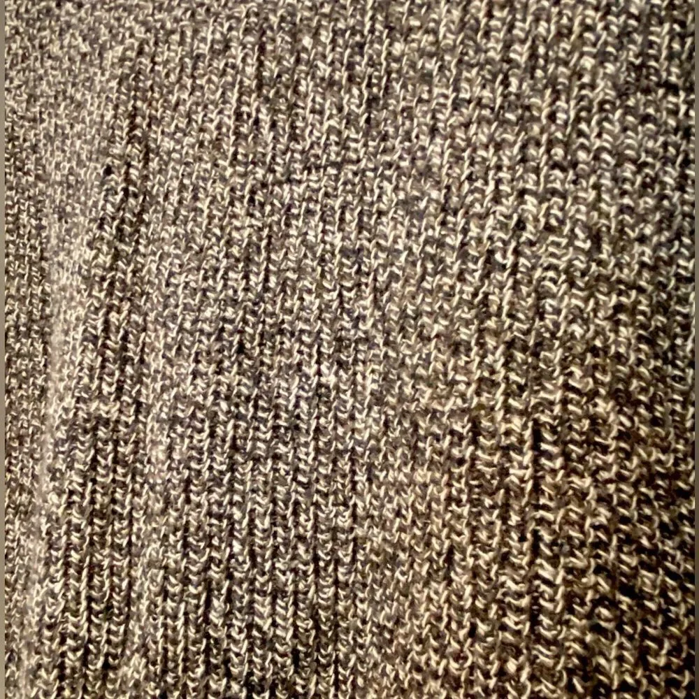 Alps heavy thick knit winter sweater size XL in brown, black, and off-white.